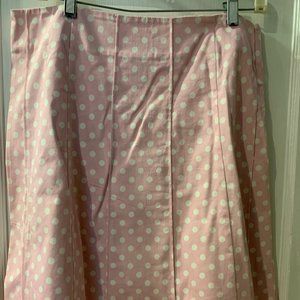 Gap Medium Pink Skirt with White Polka Dots